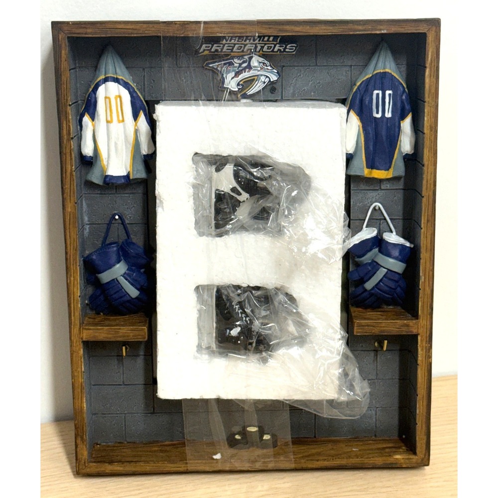 Nashville Predators NHL Locker Room Shadow‎ Box 3D Miniature Display Frame NEW